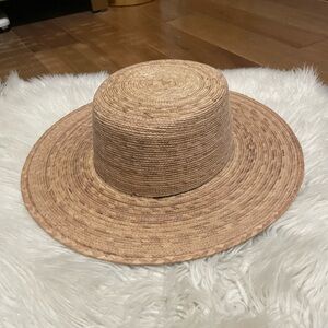 Straw Boater Hat - handmade from Mexico